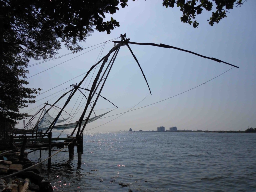 The Chines Fishing Nets in Kochi. Photo courtesy of Wikimedia