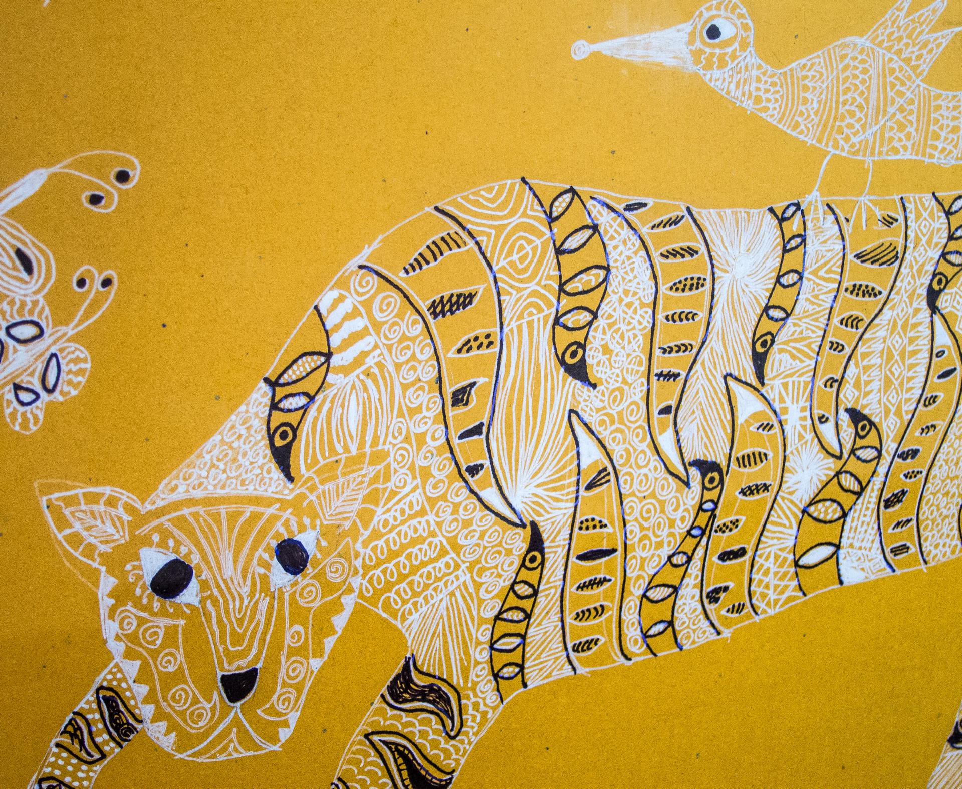 Gond Tiger by Tiya